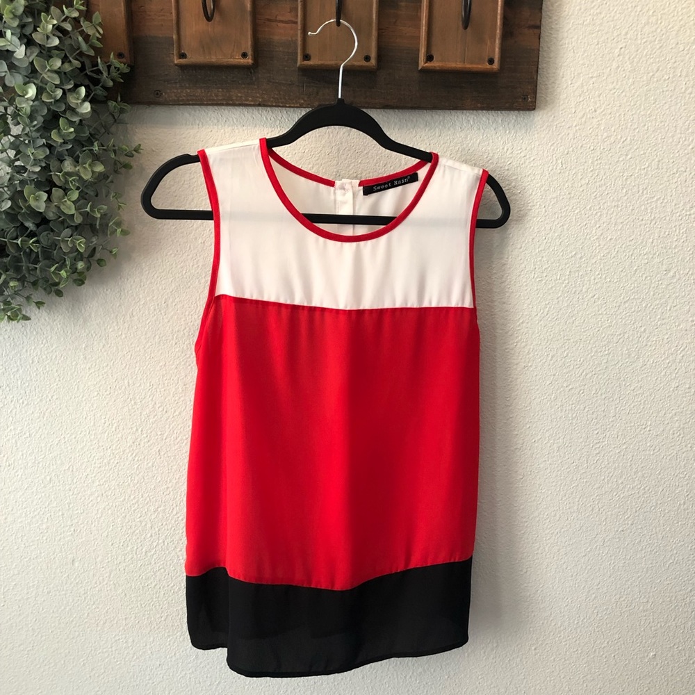 Color block sheet tank